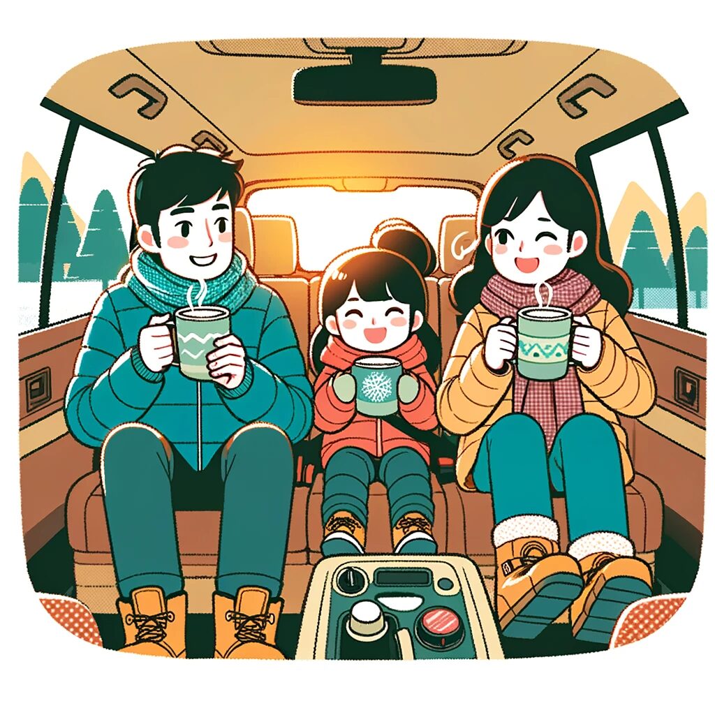 スキー 車内 濡れる06