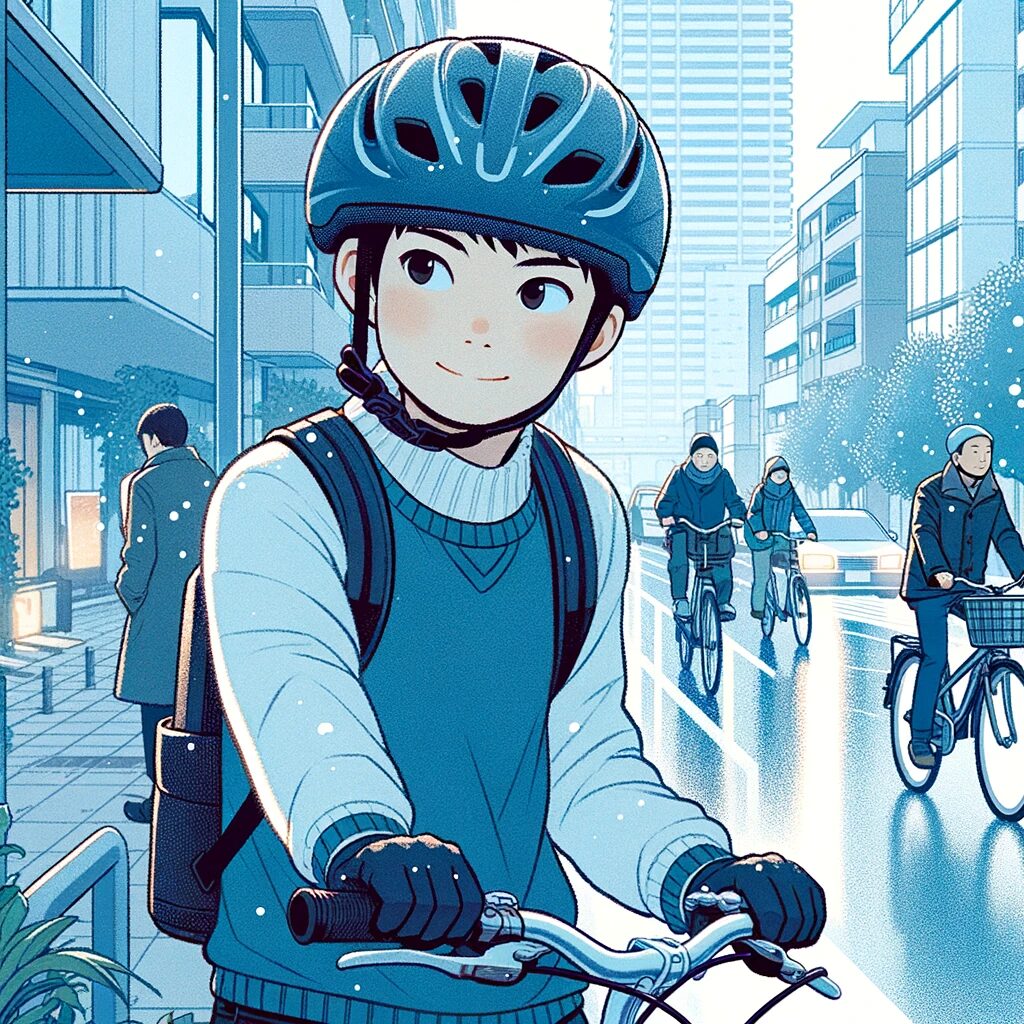 スキー ヘルメット 自転車 代用04